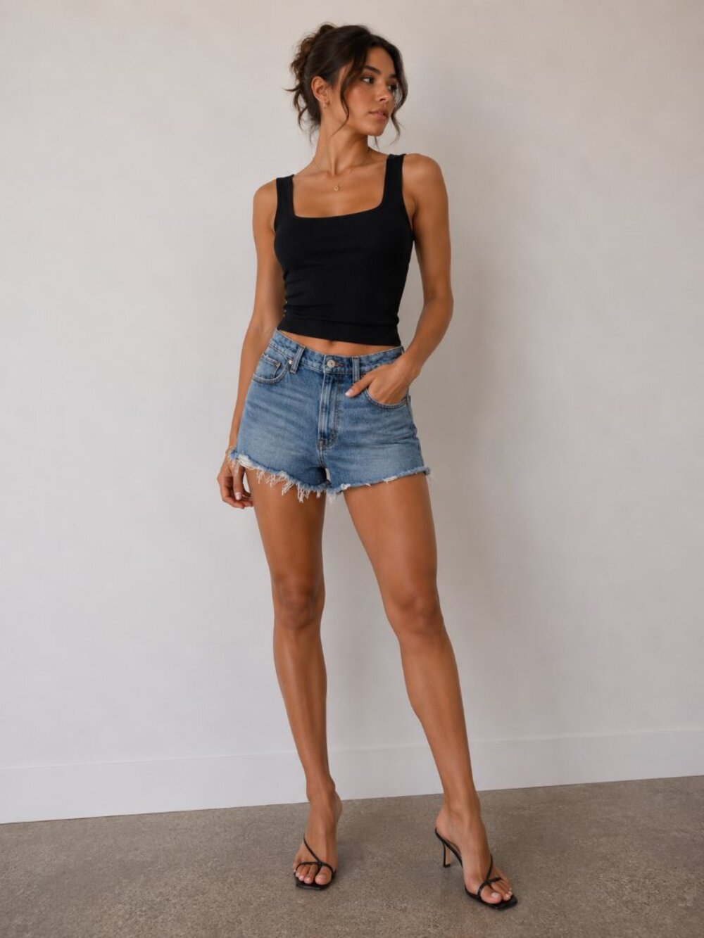Abercrombie & Fitch The Cutoff High Rise Shorts Size 25